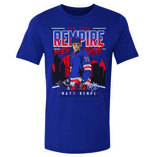 500 LEVEL Matt Rempe Shirt - Matt Rempe New York R Rempire State of Mind WHT