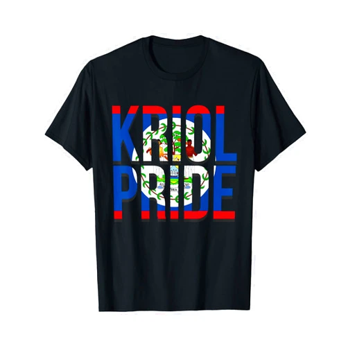Belizean Pride Belize Kriol Creole Designs Kriol Pride Belize Pride Belizean Flag Creole Afro Pride T-Shirt
