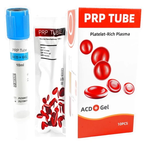 Generic 20Pcs 10ml PRP Tubes with ACD and Separation Gel – Sterile Disposable Tubes for PRP Preparation