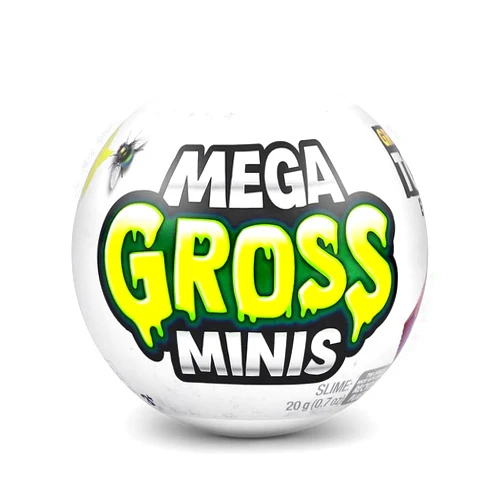ZURU 5 Surprise Mega Gross Minis Mystery Pack [5 Grossest Surprise Miniature Toys Ever!], Green, (AZT77355GQ2)