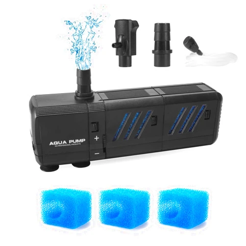 Insputer Submersible Water Pump Filter & 3 PCS Filter Sponge Replacement