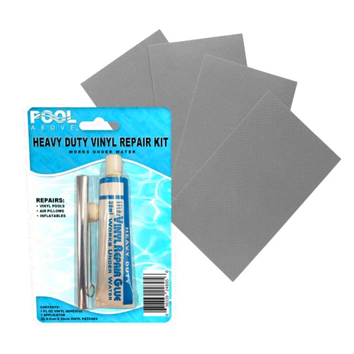 Pool Above Heavy Duty Vinyl Repair Patch Kit | Vinyl Cement Adhesive Glue and Colored Patches for Inflatables Boat Raft Kayak Air Beds Inflatable Mattress Hole Repair