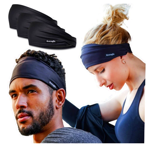 Good Bands Sweatband for Men and Women - Unisex Headband That Wicks Moisture and Eliminates Excess Sweat - Running, Sports, Football, Triathlons, Construction, Yoga, Gym
