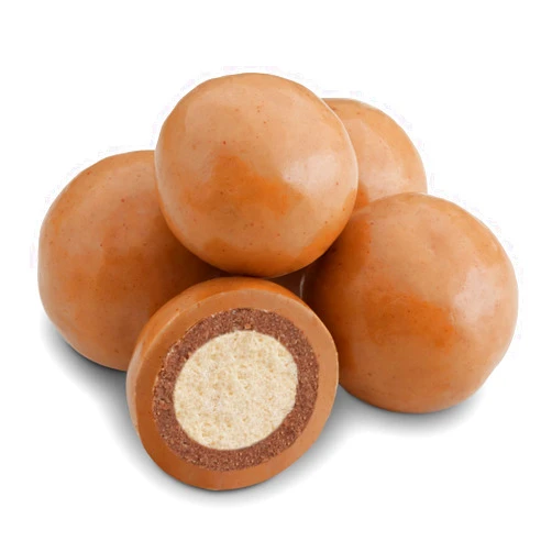 Dulcefina chocolate and Sweets, Peanut Butter Milk Chocolate Malt Balls (1.500 Lbs)