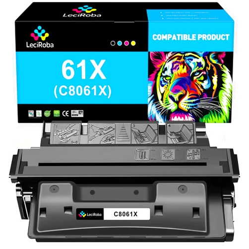 LeciRoba Compatible 61X C8061X Toner Cartridge Replacement for HP 61X C8061X Toner Cartridge for Laserjet 4100 4100N 4100TN 4100DTN 4100MFP 4101MFP Printer (1 Black, 10,000 Pages)