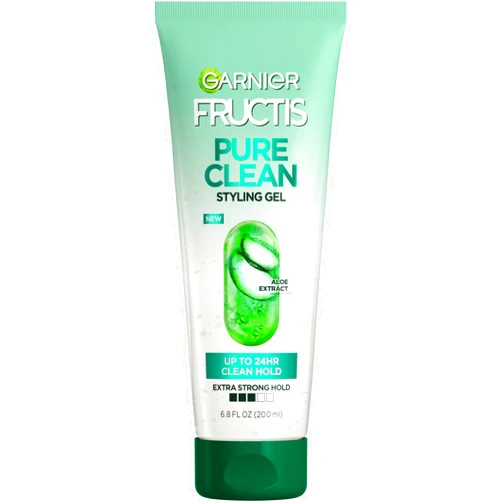 Garnier Fructis Style Pure Clean Styling Gel 6.8 Fl Oz, 1 Count, (Packaging May Vary)