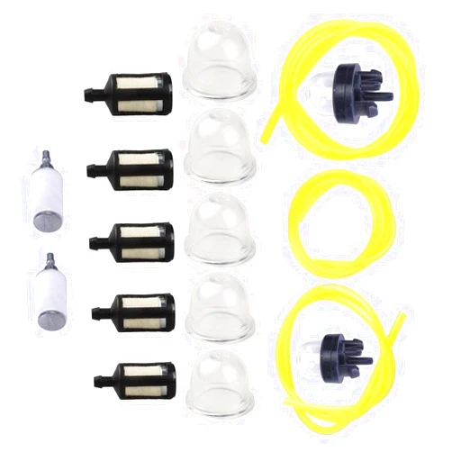 Buckbock Fuel Line Hose Kit with Primer Bulb Fuel Filter for Husqvarna Weedeater Zama Poulan Craftsman Stihl Homelite Trimmer Chainsaw Blower 3 Sizes Fuel Line(2 feet each)