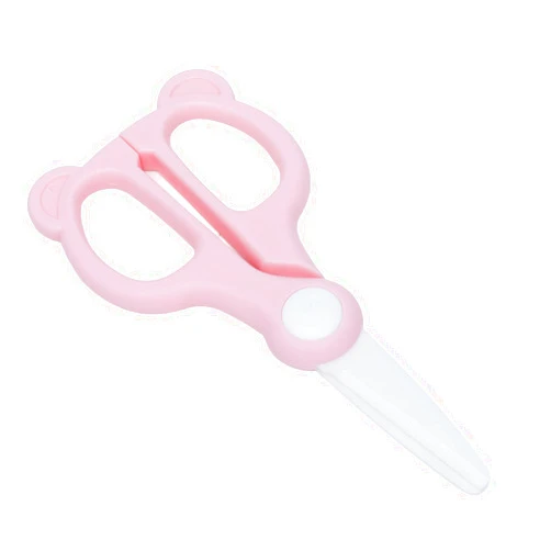 Tnfeeon Baby Food Supplement Scissors Baby Food Ceramic Scissors Safety Ceramic Baby Scissors ()