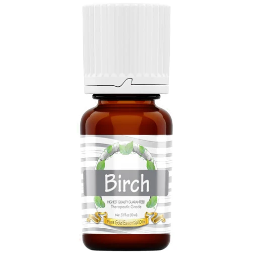 Pure Gold Essential Oils - Birch Essential Oil - 0.33 Fluid Ounces