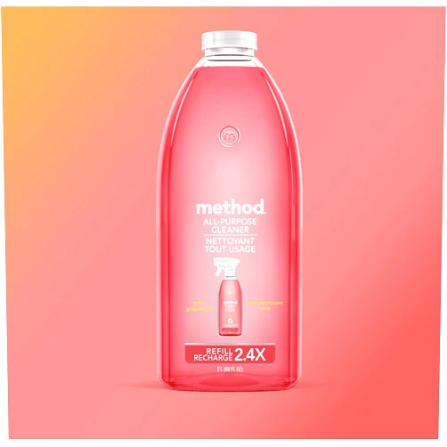 Method All-Purpose Cleaner Refill, Pink Grapefruit, 68 Fl Oz