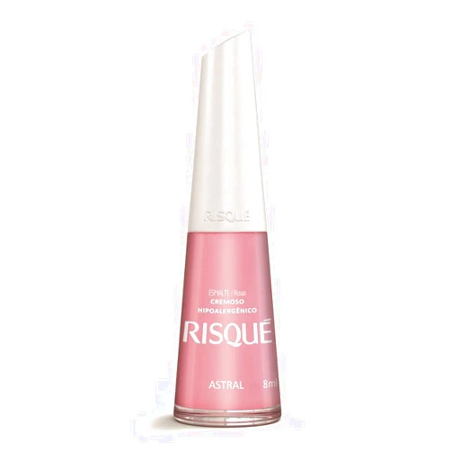 RISQUÉ Nail Polish Risque Light Pink, Fast Dry, Hypoallergenic, Long-Lasting, Made in Brazil (Astral)