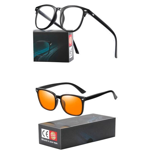 Okany Blue Light Blocking Glasses for Computer, TV, Gaming Improve Sleep by Naturally Producing Melatonin for Women + Men