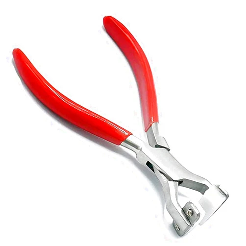 LAJA IMPORTS Ring Bending Pliers, Nylon Jaw - Jewelry Making Supplies, Bending and Wrapping Metal Tool, PVC Red Handle for Educational Use
