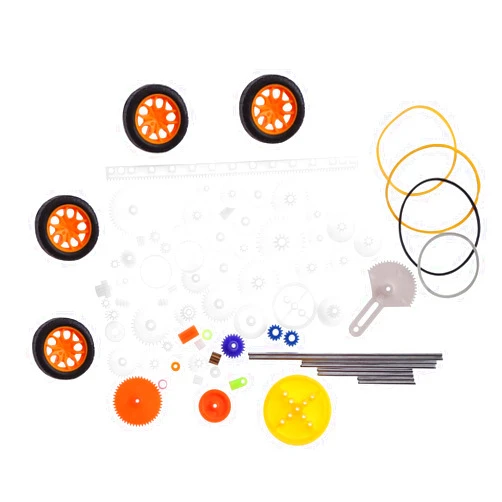 Segrehy Gears Small Spur Mix, 78pcs Plastic Gear Type Pulley and Shaft Set Kit for DIY Projects and Replacing Old or Broken Parts