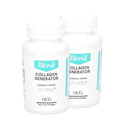 Biosil Collagen Generator - 180 Liquid Capsules, Pack of 2 - With Patented ch-OSA Complex - Generates & Protects Your Own Collagen - GMO Free - 180-Day Supply
