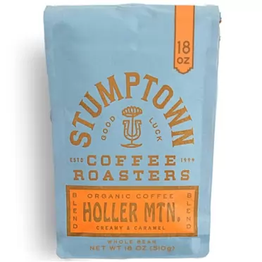 Stumptown Coffee Roasters, Medium Roast Organic Whole Bean Coffee - Holler Mountain 18 Ounce Bag with Flavor Notes of Citrus Zest, Caramel and Hazelnut Holler Mountain 18 Ounce (Pack of 1)