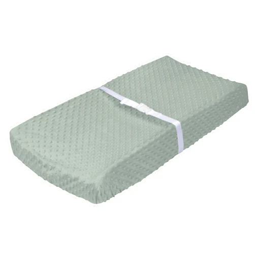 Gerber Unisex Baby Changing Pad Cover, Dino Time, Green with White Polka Dots, Soft Velboa, Newborn, Infant, Baby, CHANGING PAD COVER