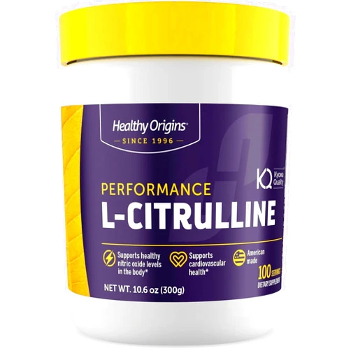 Healthy Origins - L-Citrulline (American-Made, Non-GMO, Gluten Free, Athletic Support), 10.6 Ounce
