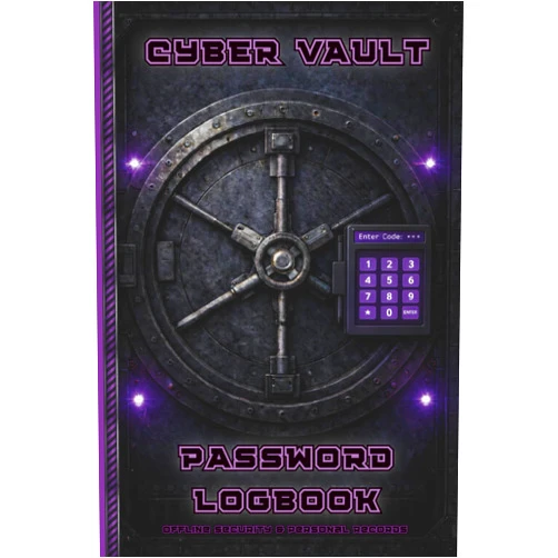 By JCliff Studios (Author) Cyber Vault Password Logbook: A Complete Offline System for Access, Recovery & Personal Records: Organise Accounts, Devices, Subscriptions & Critical Information, A Great Gift for Tech Fans