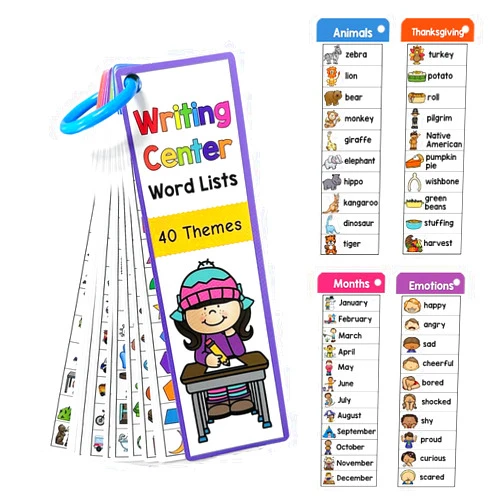 Lachilly Word Lists Flashcards, ESL Teaching Materials, High Frequency Sight Words, Kindergarten to 1st Grade, Writing Materials, Vocabulary Building, Autism Learning Materials, 40 Themes 426 Words
