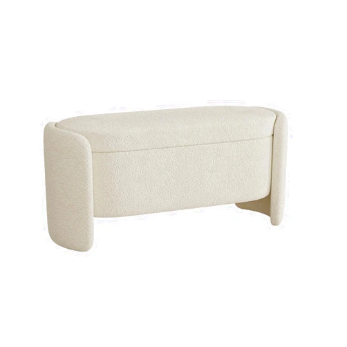 HWNET Entrance Bench Storage Bench Modern Entryway Bench End of Bed Bench Ottoman Upholstered Bedroom Benches, White Suitable for Living Room, Bedroom (Color : White, Size : 150 * 40 * 42cm)