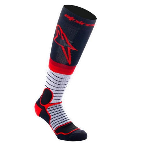 Alpinestars 4701524-1215-L: Mx Pro Socks Black/Grey/Red Lg