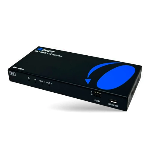 OREI 8K HDMI Splitter 1 X 2, Duplicate with Audio Extractor UltraHD Supports Upto 4K @ 120Hz IR EDID HDCP 2.3 - (BK-102A) (1x2 - Audio Out)