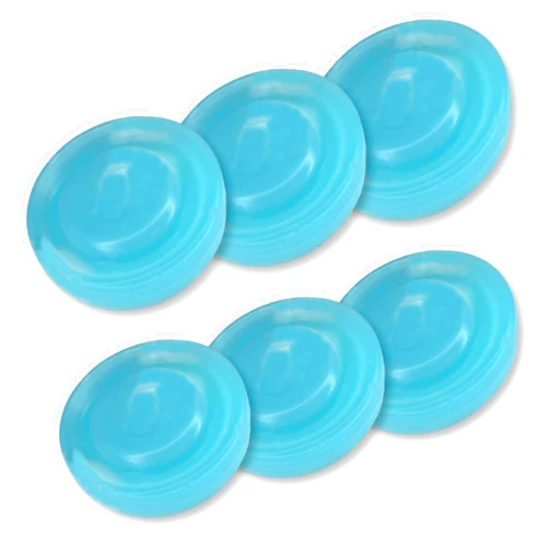 TARACANA ArcticChill Golf Cooler Ice Packs – Custom Fit Can Coolers for Golf Bag Beer Sleeves – Reusable Round Freezer Packs for Keeping Drinks Cold on The Course (Set of 6, Arctic Blue)