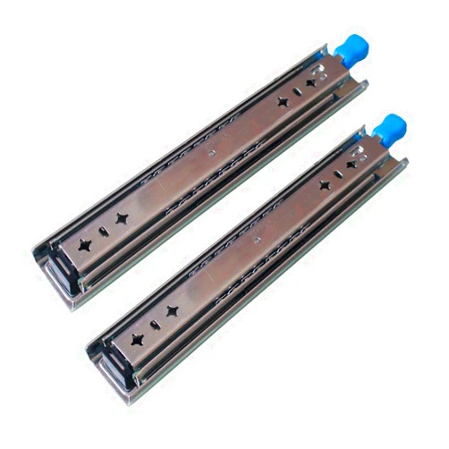 LMDX 2 Pieces Drawer Slides Ball Bearing Full Extension - 40 Inch Heavy Duty Runners, with Lock for Kitchen Cabinet, Industrial Shelves, 300 LB Load Capacity, Telescopic Slide Rail