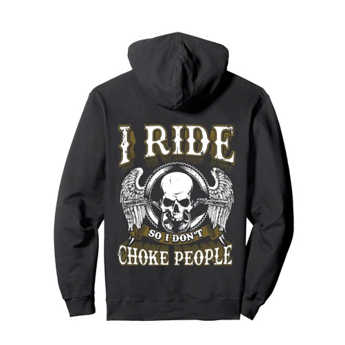 Best Motorcycle Shirts NYC Ride Choke People Biker Wings Skull Motorcycle Papa Dad Men Pullover Hoodie