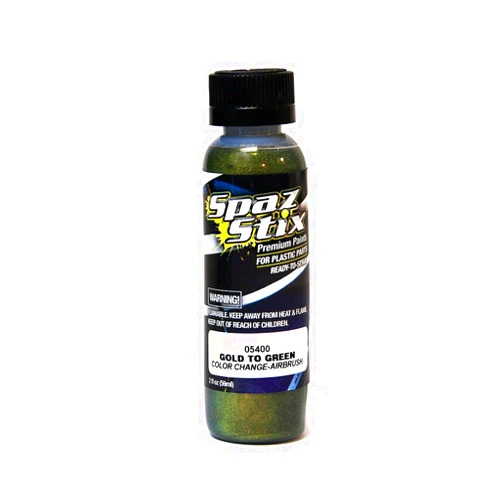 Spaz Stix Color Changing Paint Gold to Green 2oz