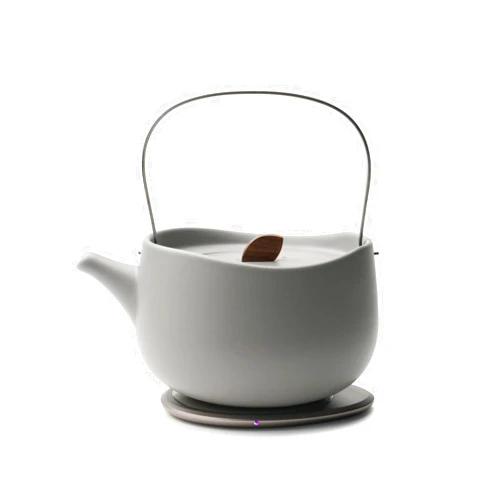 OHOM Leiph Self-heating Teapot Set (Soft Gray)