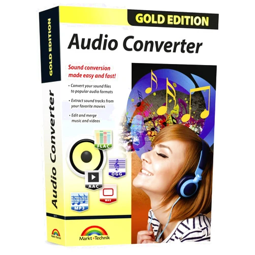 Markt + Technik Audio Converter - Edit and convert your sound and music files to other audio formats - easy audio editing software - compatible with Windows 10, 8 and 7