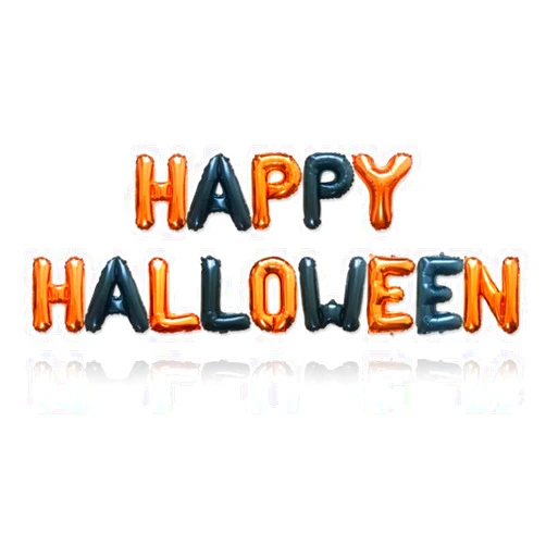 Perriberry Happy Halloween Balloons Banner, Halloween Party Decorations for Home Yard Decor Backdrop Sign, Orange and Black (Orange＆Black)