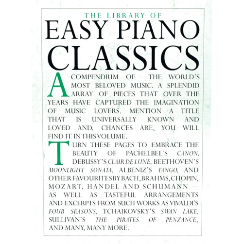 By Tim Tully (Author), Paul D. Lehrman (Author), Robert Moog (Foreword) & 0 more The Library of Easy Piano Classics | Easy Piano Sheet Music for Beginners and Adults | Classical Piano Songbook with Famous Works | Educational Repertoire Book for Piano Students