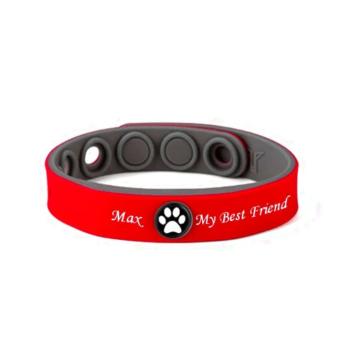 MZZJ JEWELRY MZZJ Personalized Tree of Life/Paw Print/TaiChi/OM Yoga Freemasonry Symbol 15MM Silicone Bracelet Stainless Steel Cuff Adjustable Bracelet for Men Women,Memorial Gifts for Loss of Mom Dad Pet