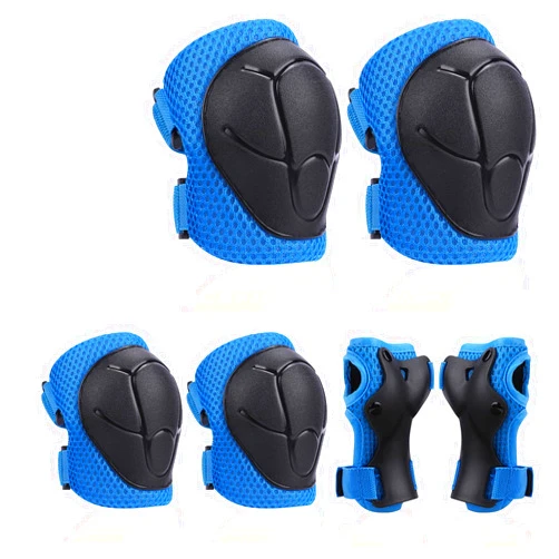 SAMIT Knee Pads for Kids 3-8 Years Boys Girls Protective Gear Set Toddler Knee and Elbow Pads with Wrist Guards 6 in 1 Safety Gear Set for Skating Cycling Bike Rollerblading Scooter Roller Skates