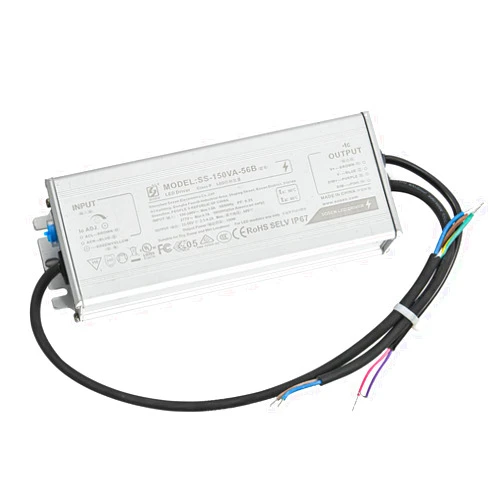 Greess LED Driver 150 Watts Waterproof IP67 Power Supply Transformer Adapter SS-150VA-56B 100V-277V AC to 22-56V DC High Voltage Output for LED Canopy Light,Outdoor Light and Any 22-56V DC led Lights