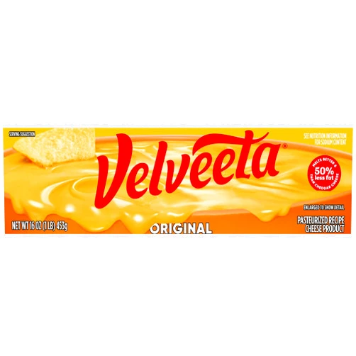 Velveeta Original Pasteurized Recipe Cheese Product, 16 oz Block