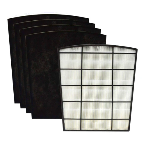 PUREBURG Replacement True HEPA Filter Set Compatible with LivePure LP-HF550 LP-PF150 Fits LivePure LP550TH Bali Multi-Room Air Purifier,H13 Activated Carbon