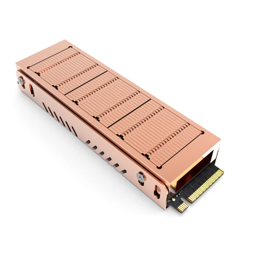 Dohaeris Pure Copper M.2 2280 SSD Heatsink M.2 Hard Drive Heatsink Radiator Efficient Heat Dissipation SSD Cooling with Thermal Pad (Model 3)
