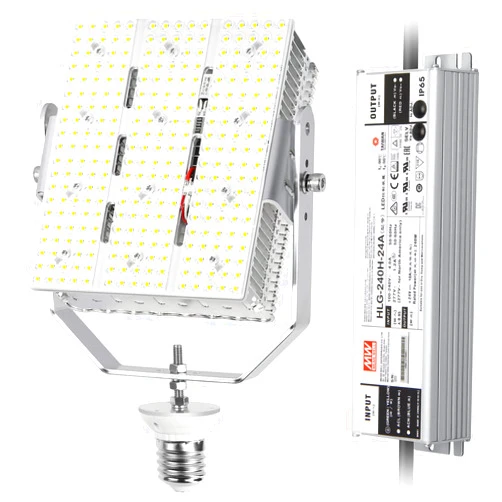 BBESTLED 240W Shoebox LED Retrofit Kit (Input 100-277V), E39 Mogul Base LED Sport Court Lights Outdoor Pole DLC & ETL Roadway Street Stadium Shoebox Fixture, LED Parking lot Retrofit Light