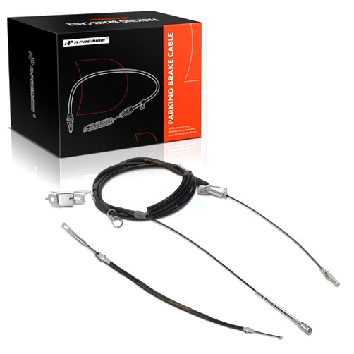 A-Premium Rear Driver and Passenger Side Parking Brake Cable Assembly Compatible with Ford Models: F-150 F150 2004-2005, 2-PC Set - Replace# 5L3Z2A635L, 5L3Z2A635AA