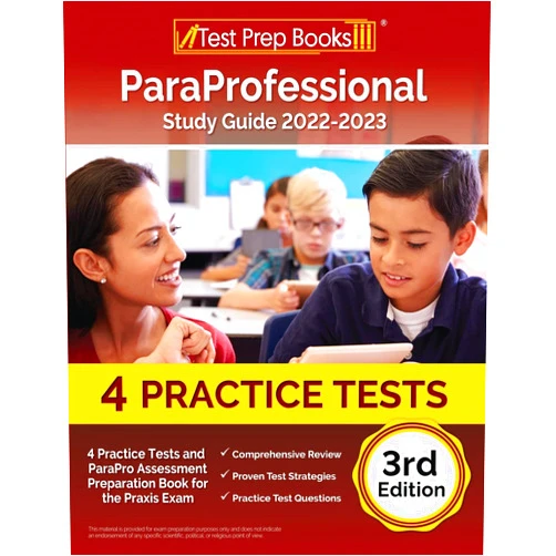 By Joshua Rueda (Author) ParaProfessional Study Guide 2022-2023: 4 Practice Tests and ParaPro Assessment Preparation Book for the Praxis Exam [3rd Edition]