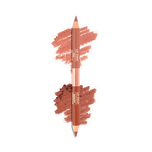 Charlotte Tilbury Lip Cheat Contour Duo - Dual-Sided Lip Liner Pencil to Sculpt & Fill for an Easy Contour Effect - Helps Prevent Lipstick Feathering