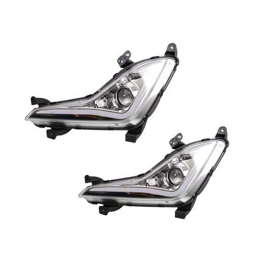 Blackwheel Super Bright LED DRL Light Dual color for Elantra 2014-2016 Car Daytime Running Lights Fog Lights Decoration Accessories Model B 1 pair