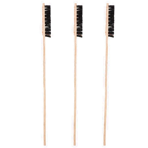 TEHAUX Bird Cage Cleaning Brush, Wooden Long Handle Parakeet Cage Cleaner for Parrots Birds Cage Necessary Supplies（ Random Color ）