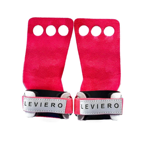 LEVIERO Woddies Gymnastics Grips for CrossFit, Pull-Ups, Weightlifting - Soft Leather, Comfort Fit, Durable WOD Grips for Adults