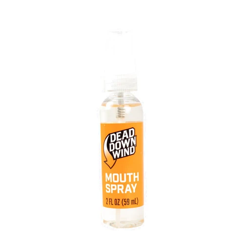 DEAD DOWN WIND Mouth Spray, 2 Fl Oz Bottle, Fresh Mint, Hunting Accessories, for Hunting, Odors, Safe and Gentle Spray to Control Dry Mouth and Coughing Clear 1240BC