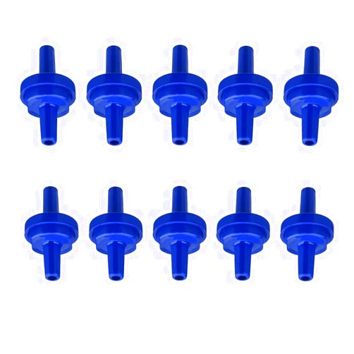 Bnafes Aquarium Air Pump Check Valves Plastic One Way Non-Return Check Valve 10Pcs